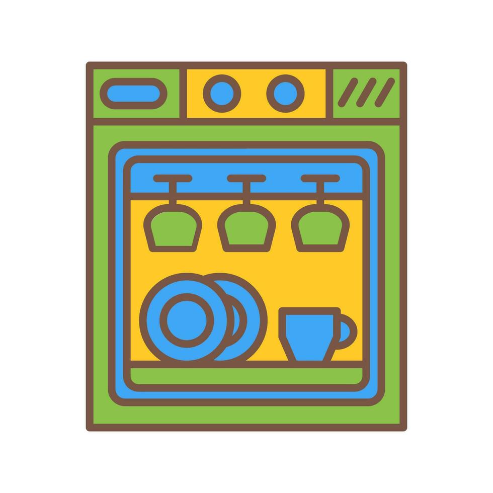 Dishwasher Vector Icon