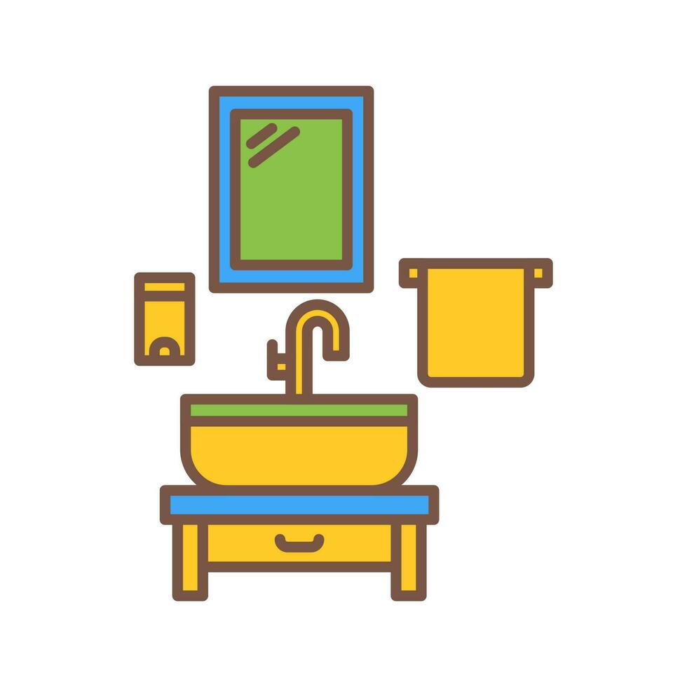 Washbasin Vector Icon