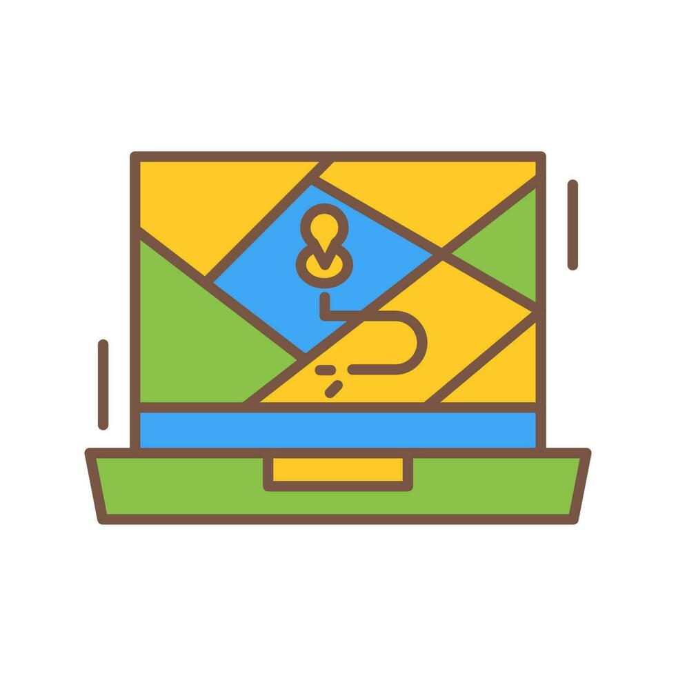Google Map Vector Icon