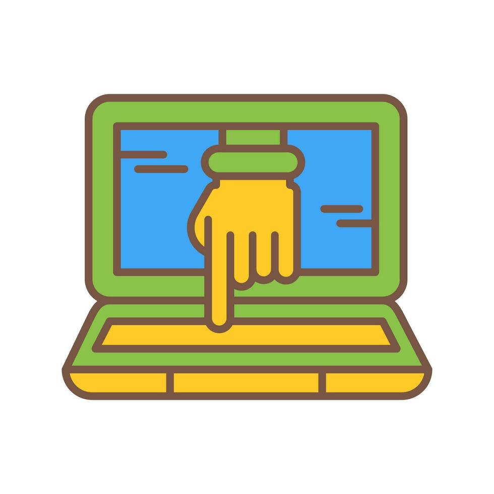 Computer Hacking Vector Icon