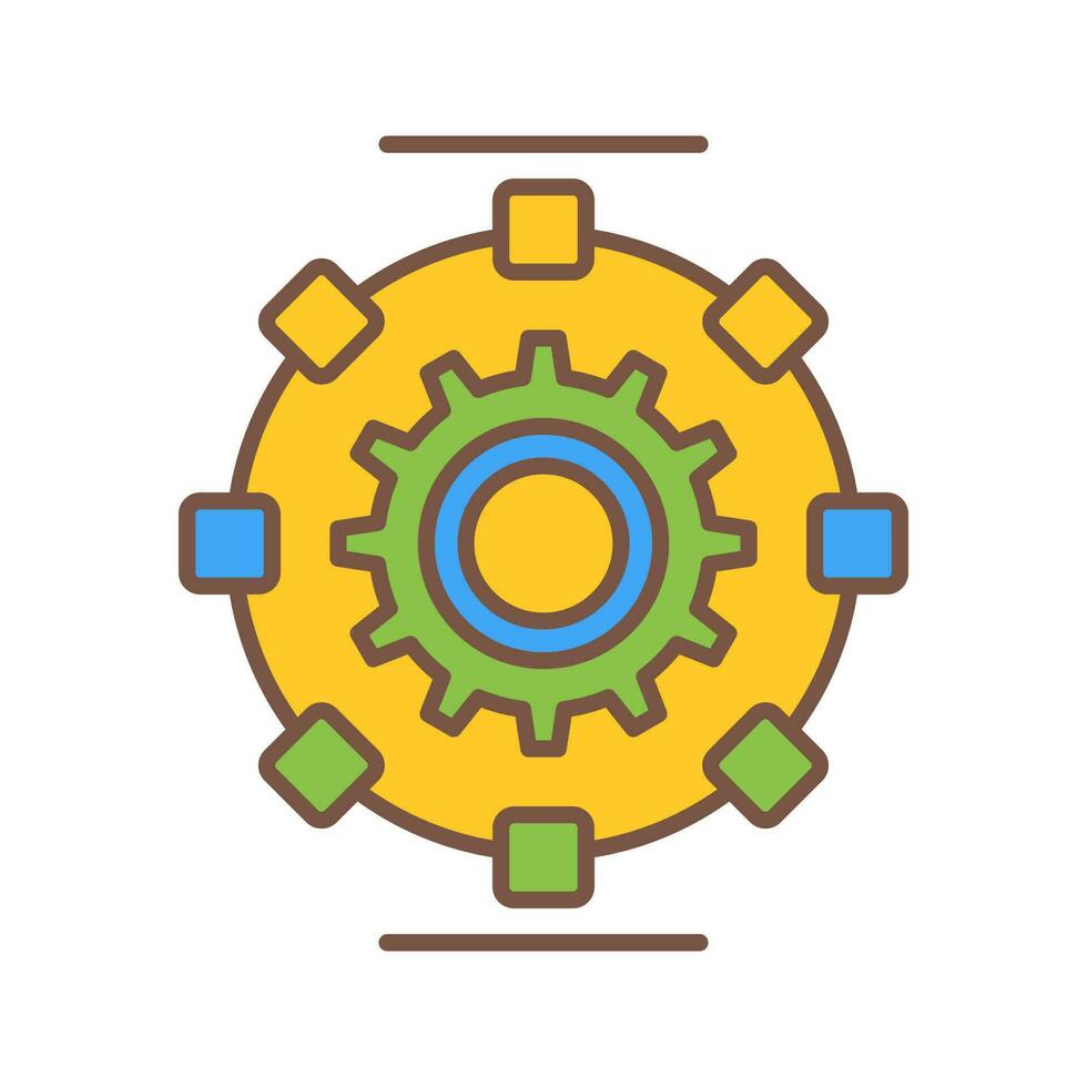 Automated Process Vector Icon