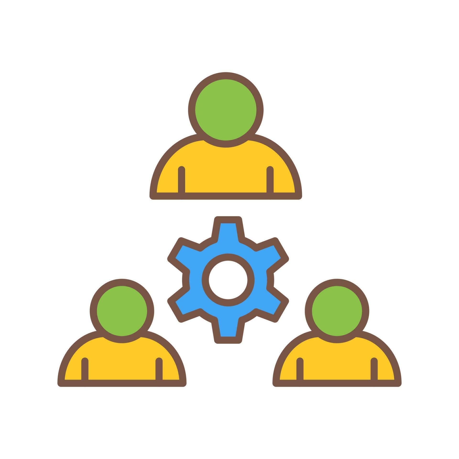 Teamwork Vector Icon 24430612 Vector Art at Vecteezy