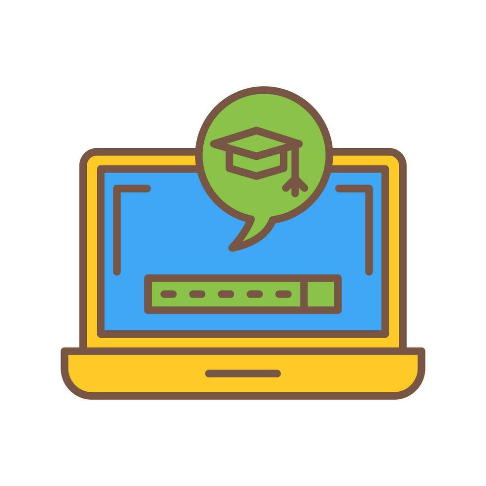Digital Learning Vector Icon