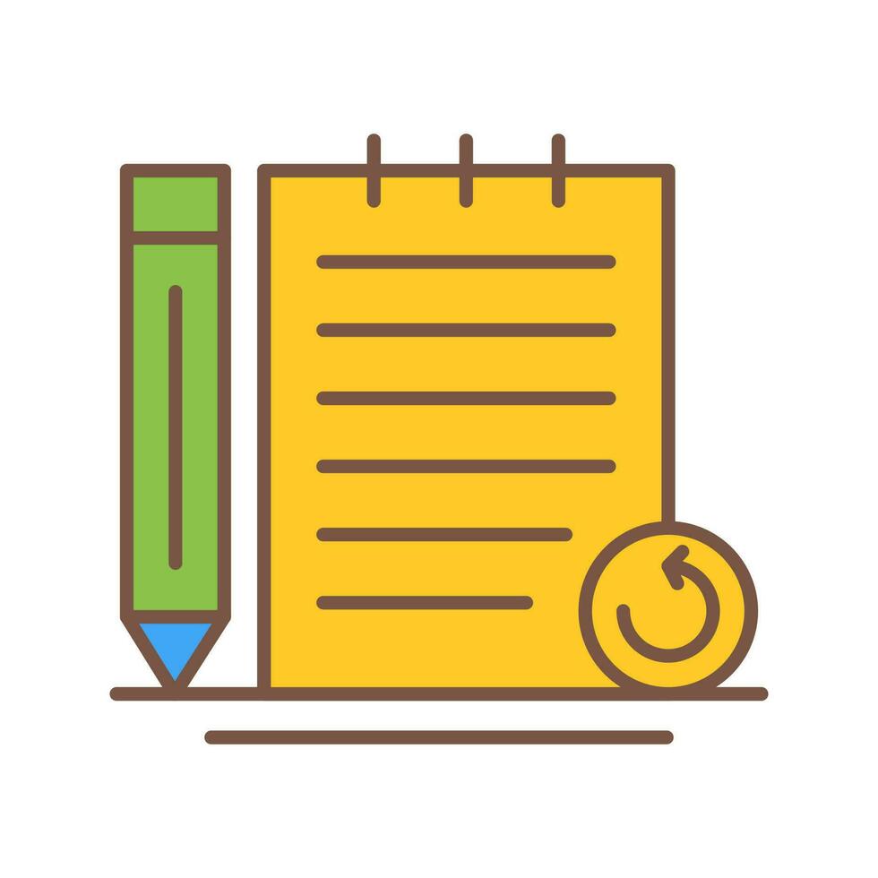Rechecked Notes Vector Icon 24430783 Vector Art at Vecteezy