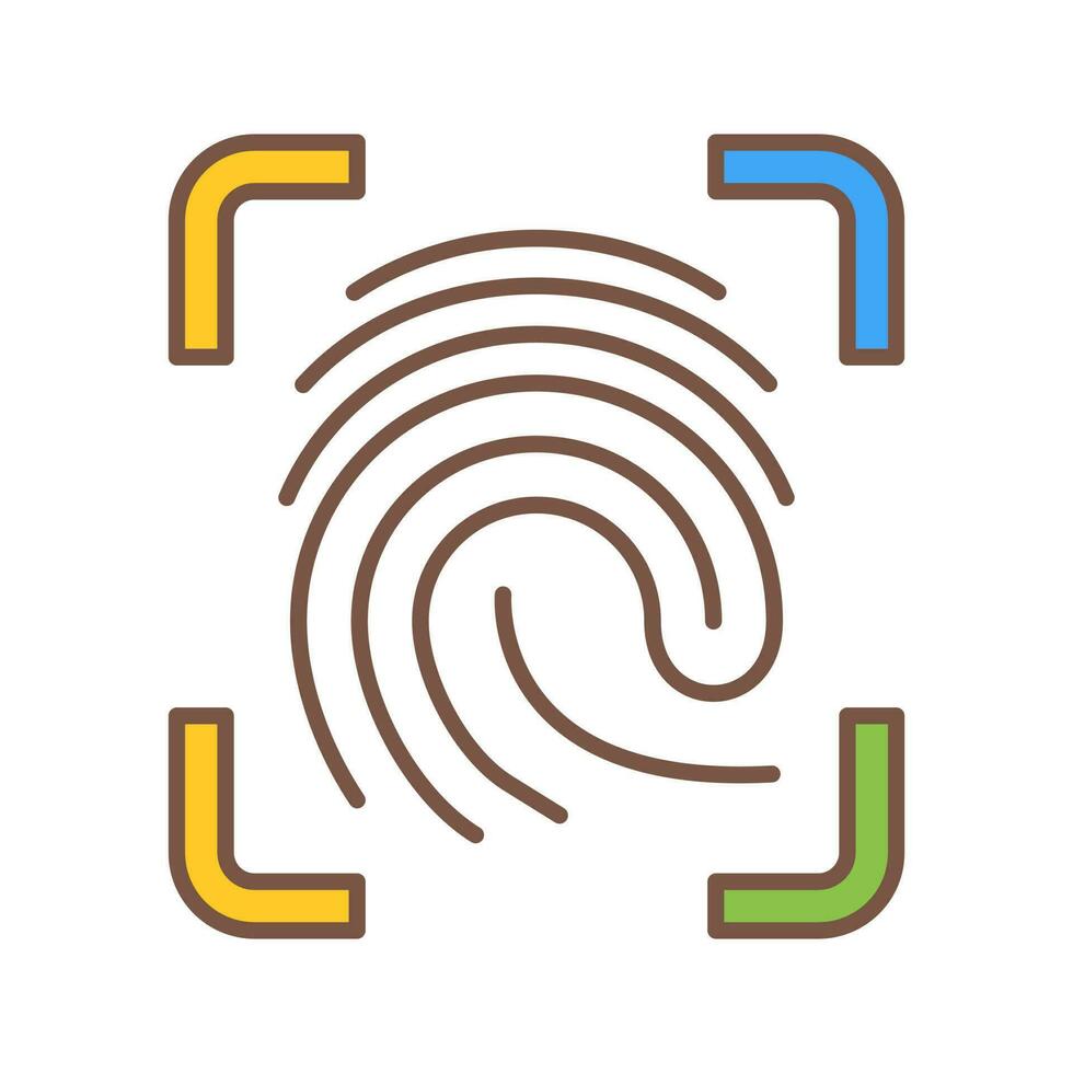 Finger Print Vector Icon