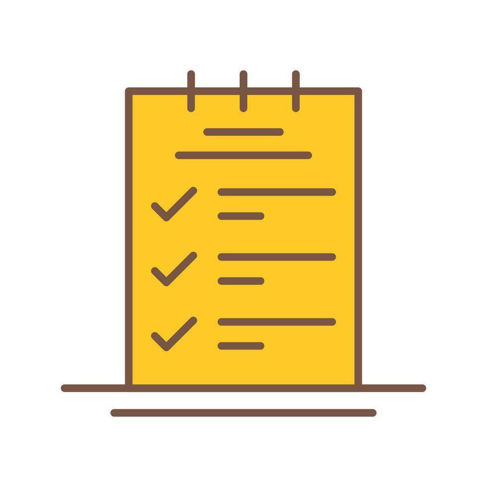 Booking CheckList Vector Icon