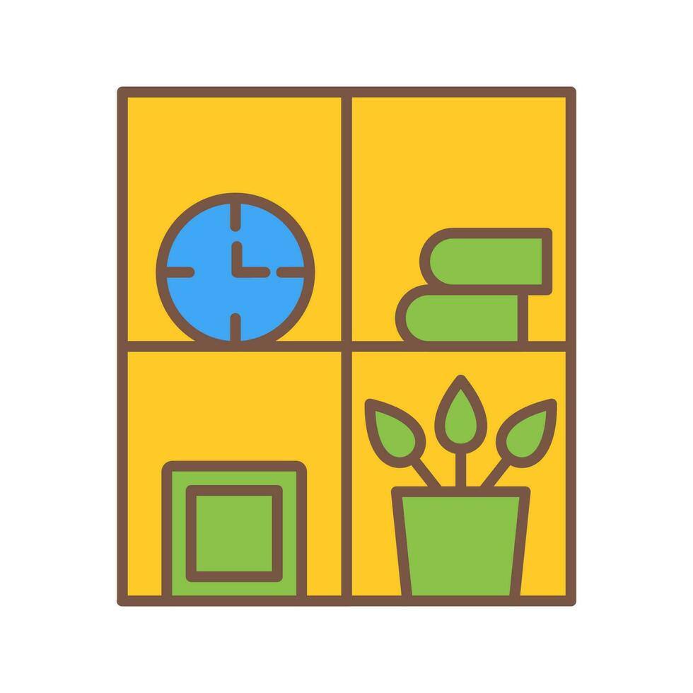 Bookshelf Vector Icon