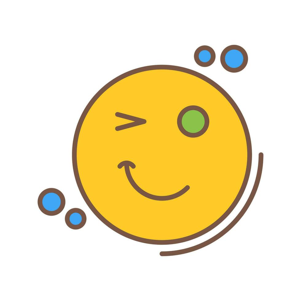 Wink Vector Icon