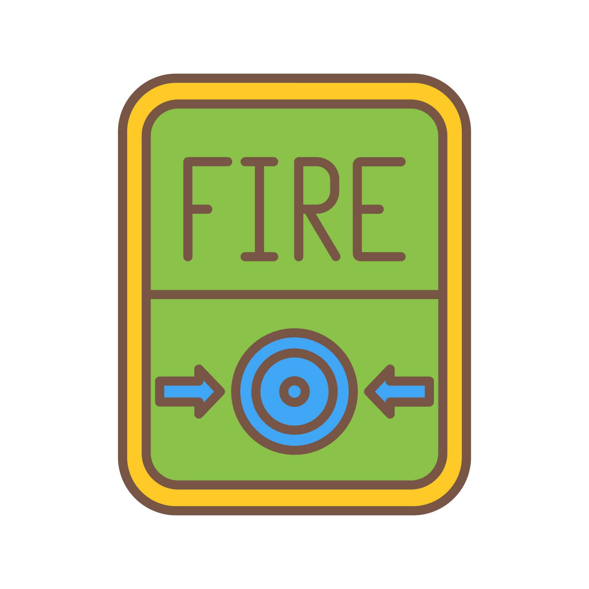 Fire Button Vector Icon 24431691 Vector Art at Vecteezy