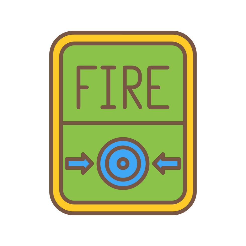 icono de vector de botón de fuego