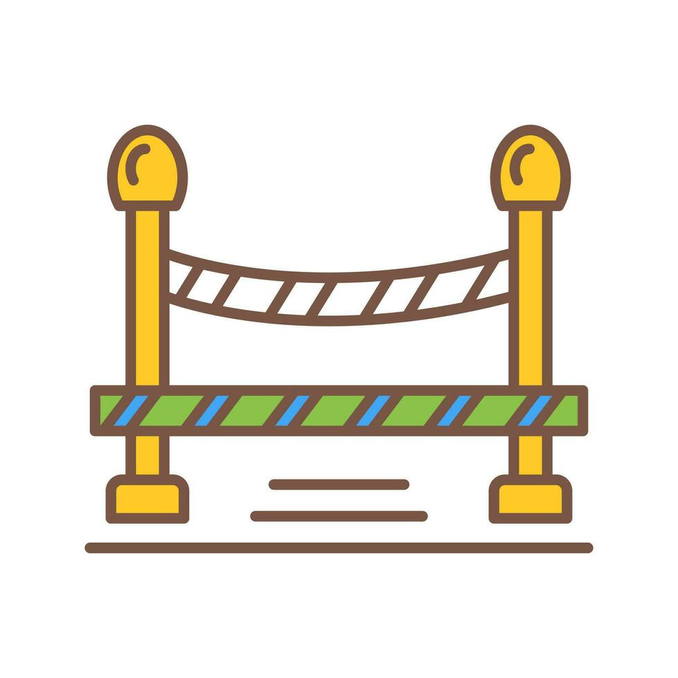 Do Not Cross Line Vector Icon