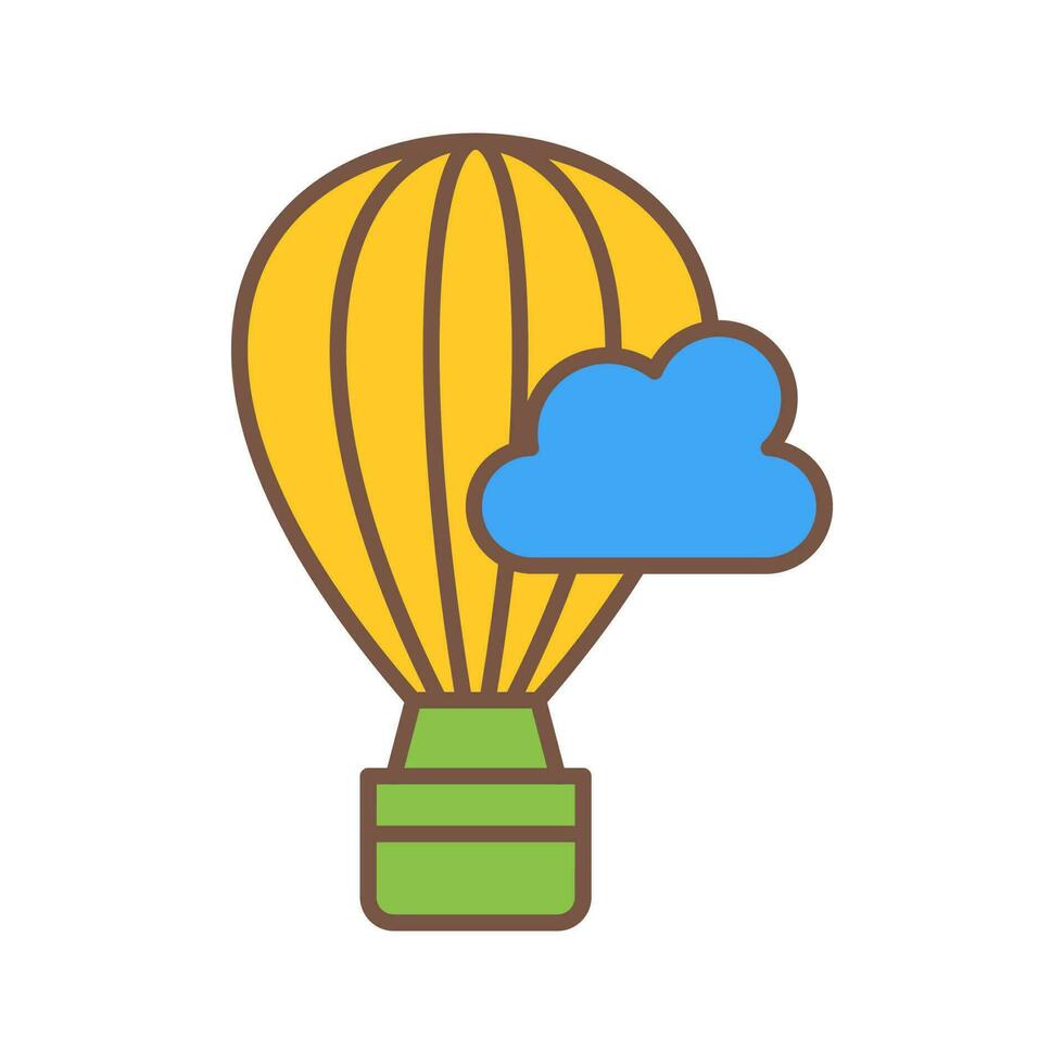 Hot Air Baloon Vector Icon