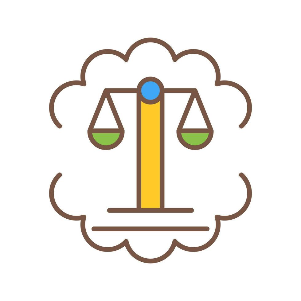 Justice Scale Vector Icon