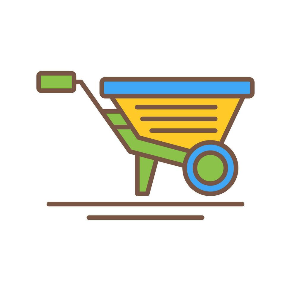 Wheelbarrow Vector Icon