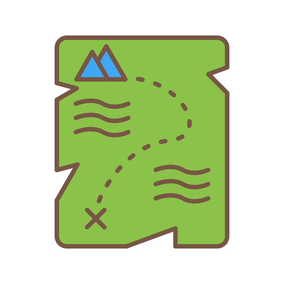 Treasure Map Vector Icon