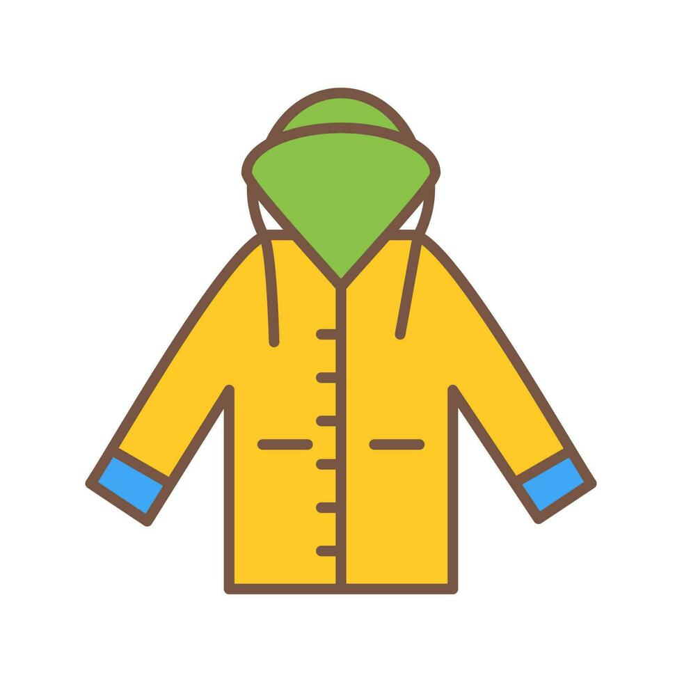 Raincoat Vector Icon