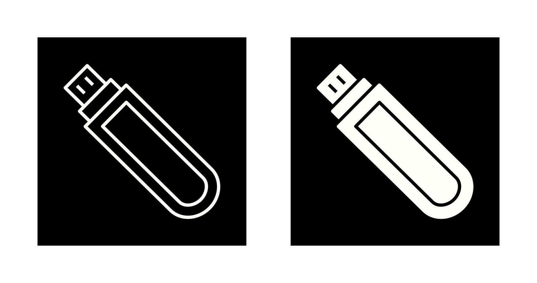Unique USB Drive Vector Icon