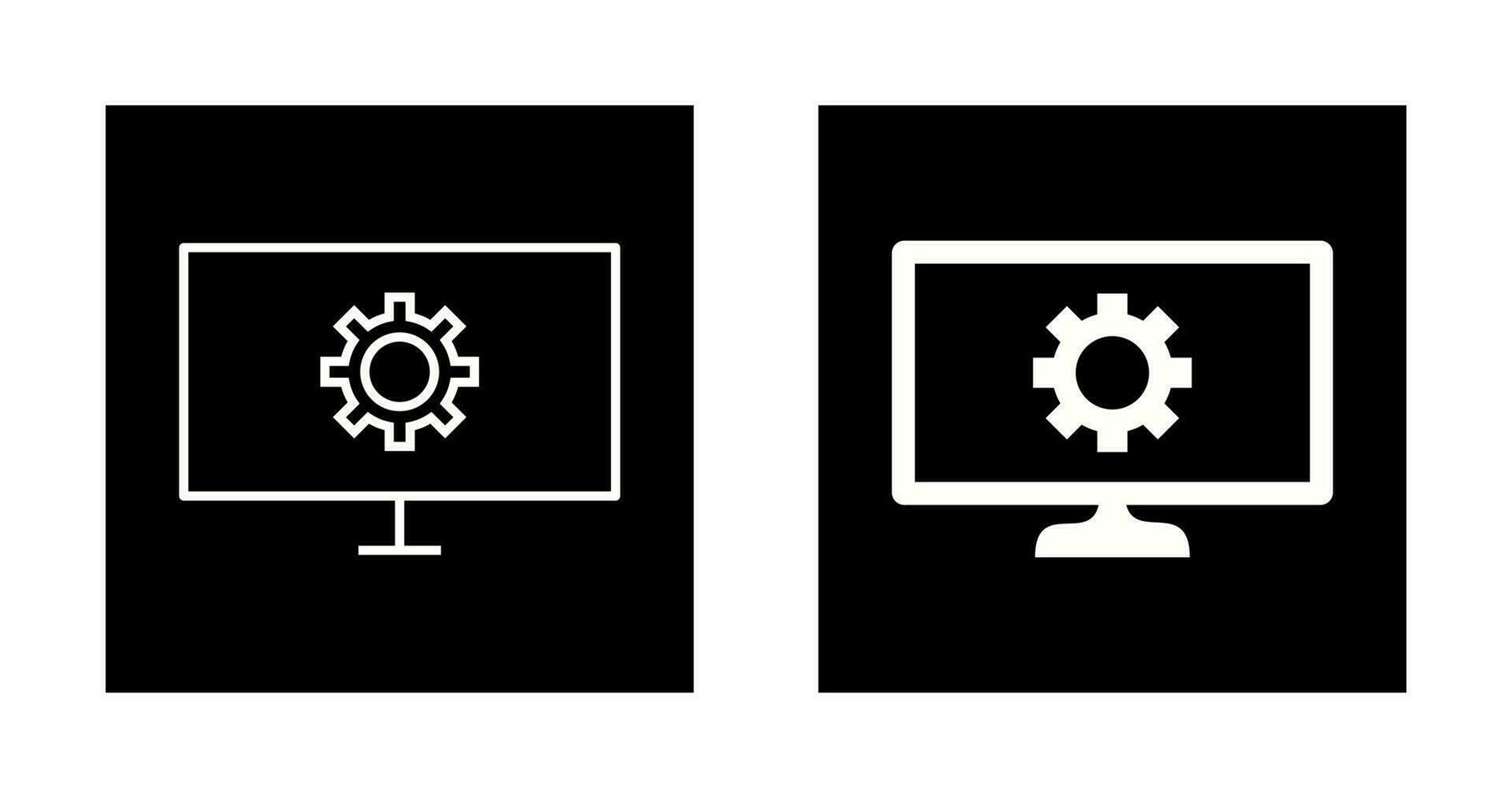 Unique Network Settings Vector Icon
