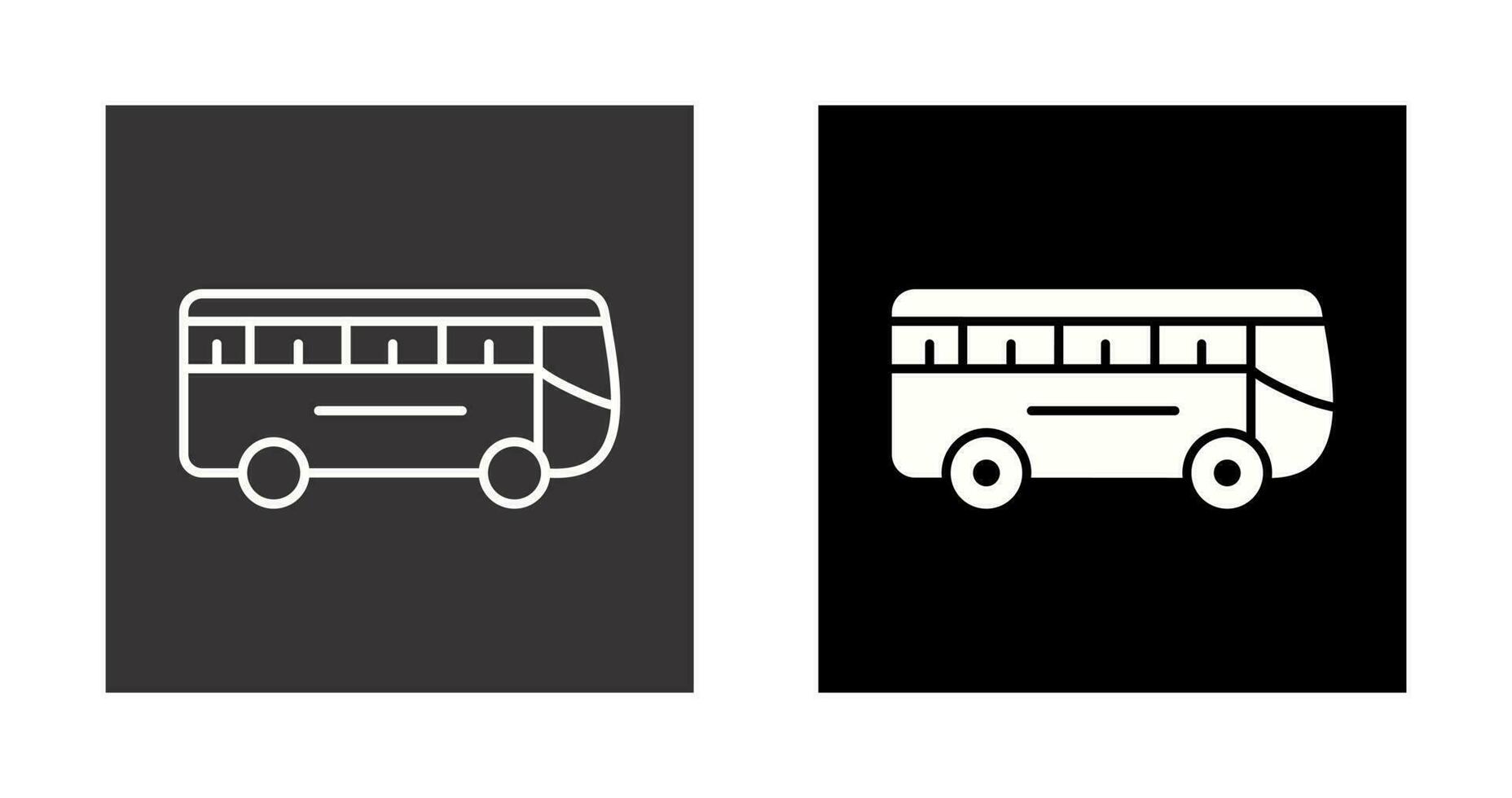 icono de vector de bus