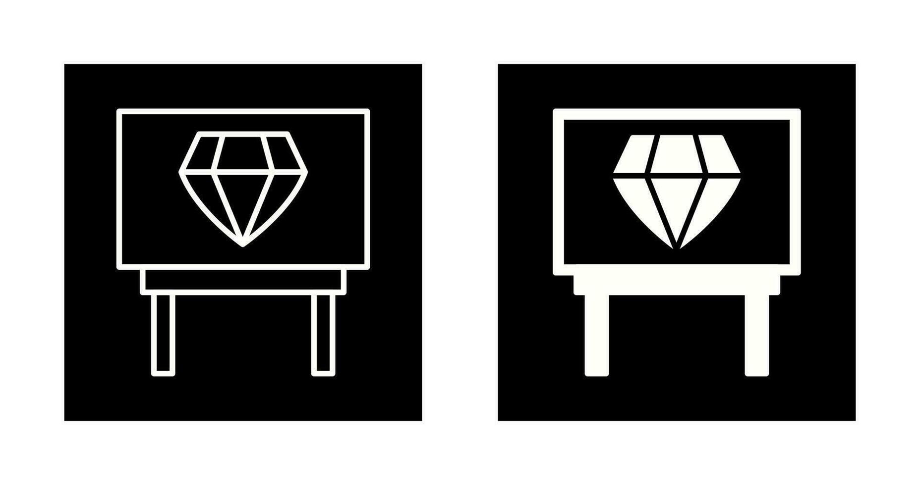 Diamond Exhibit Vector Icon