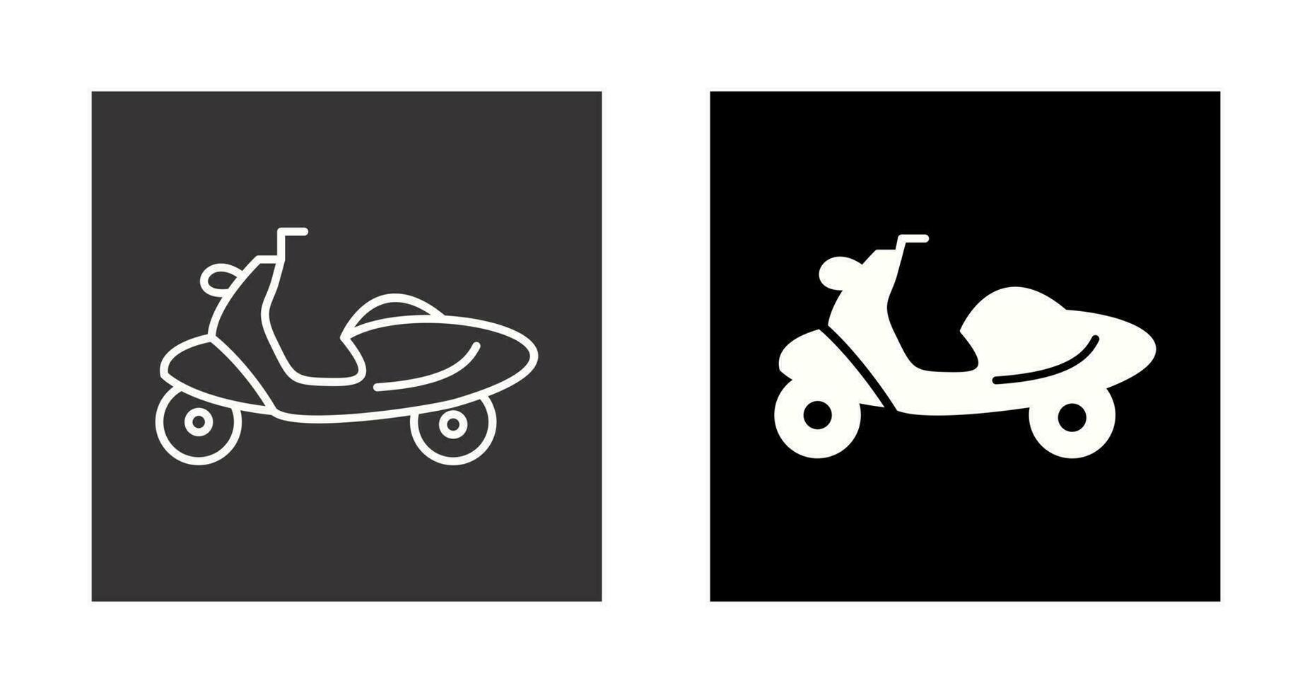 icono de vector de scooter