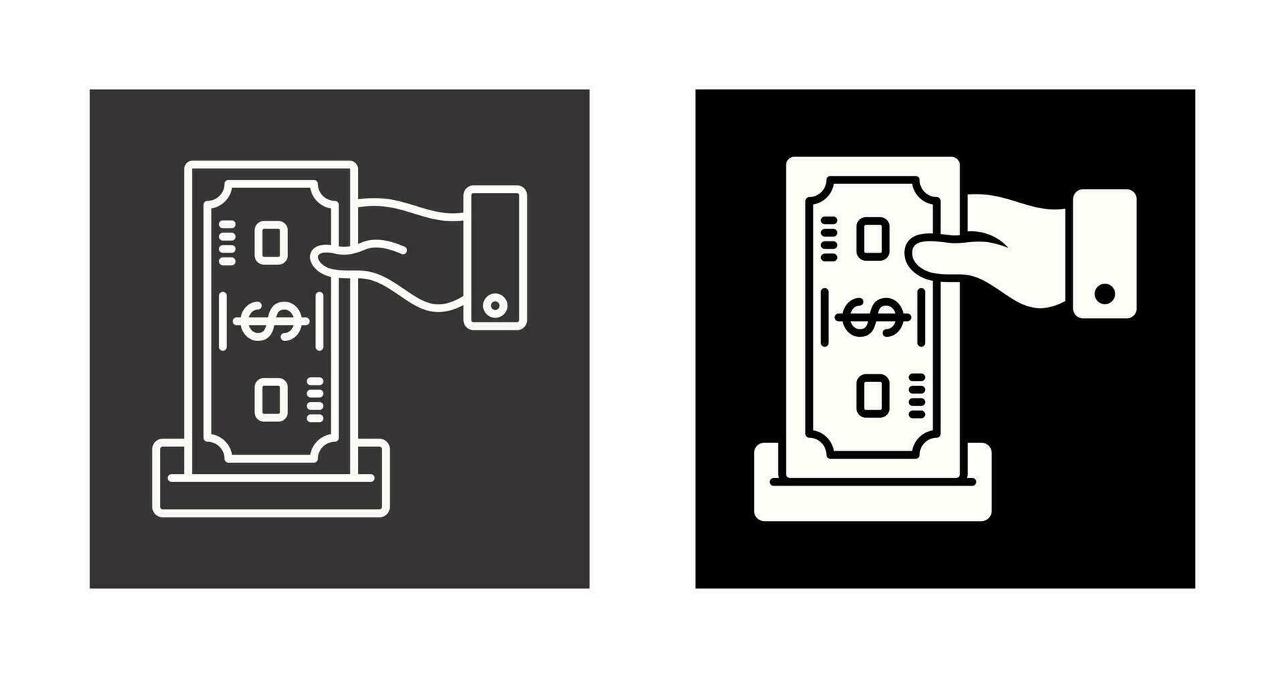 icono de vector de depósito