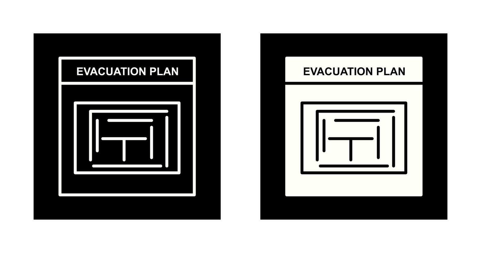 Evacuation Plan Vector Icon