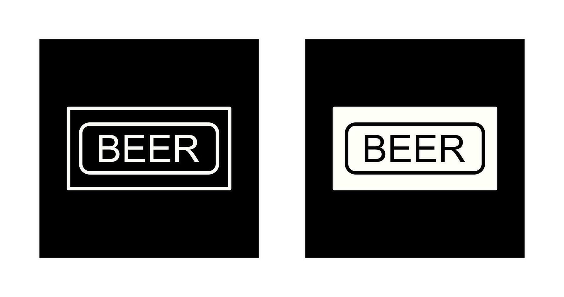 Beer Sign Vector Icon
