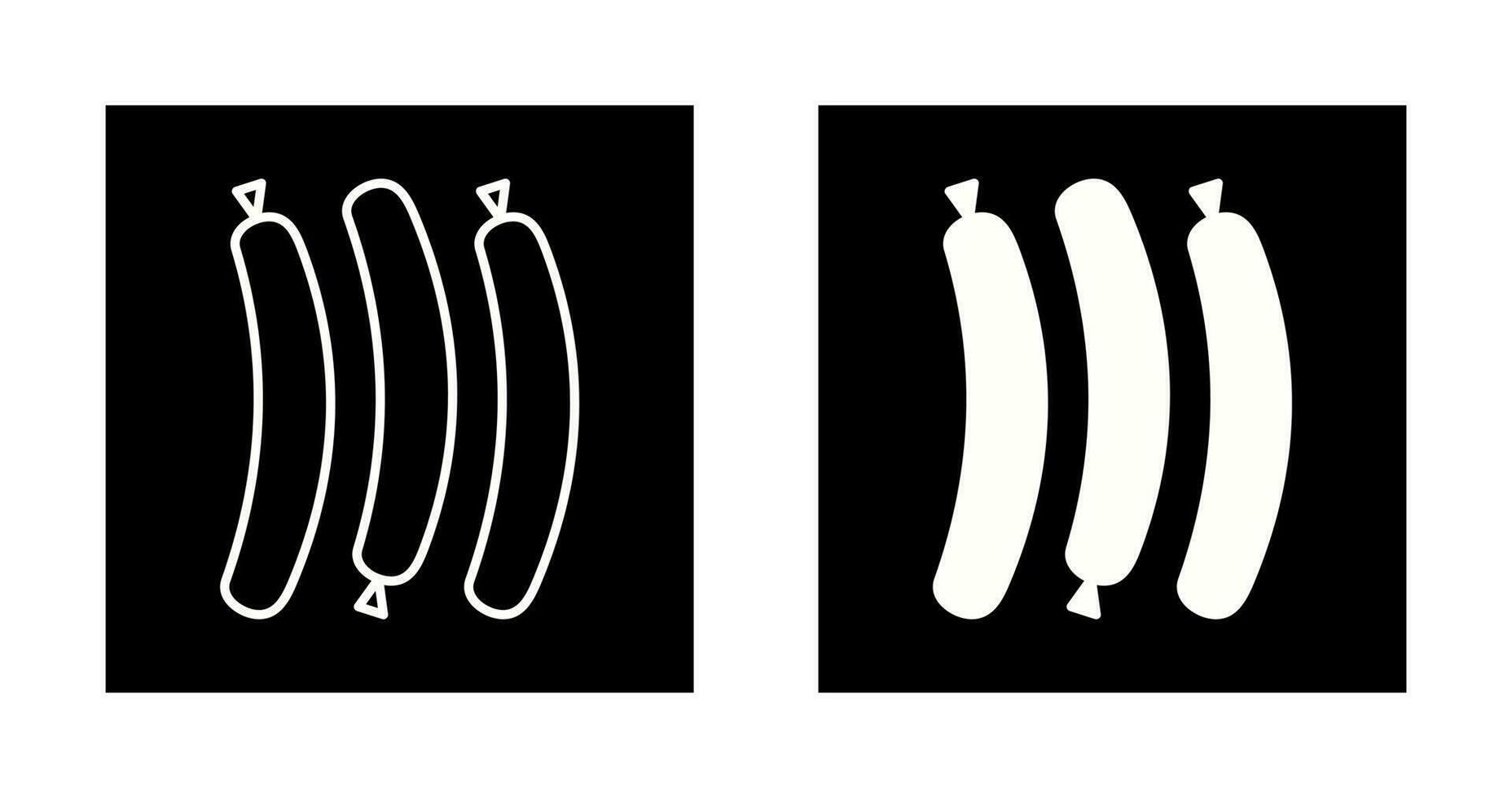 Hot Sausage Vector Icon