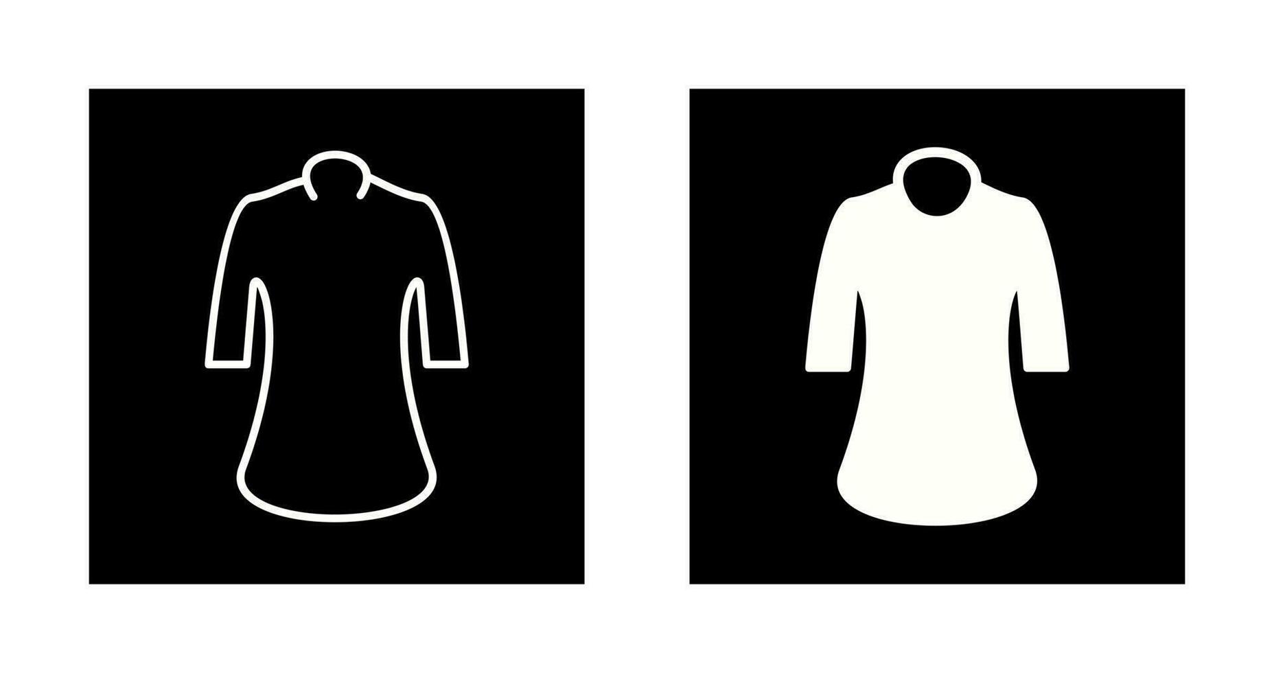 icono de vector de camisa de damas