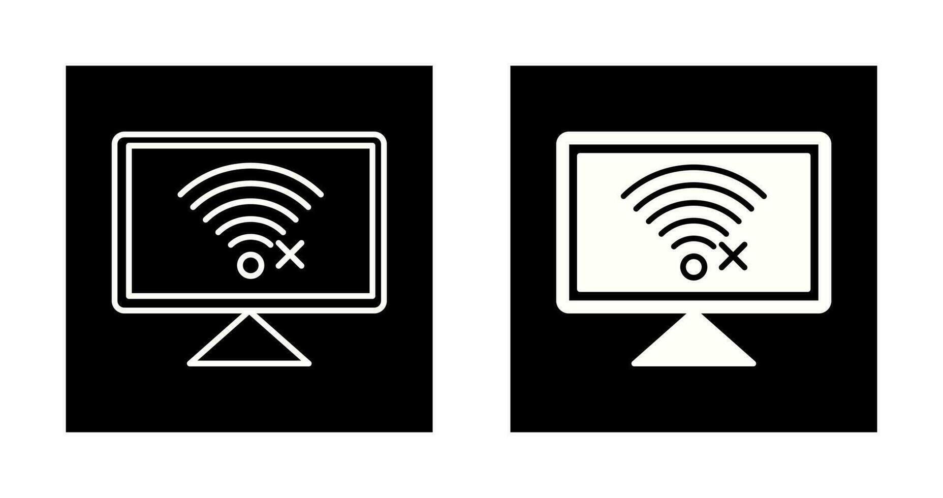 Disconnected Network Vector Icon