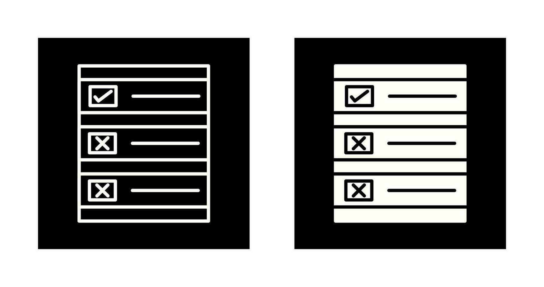 Ballot Paper Vector Icon