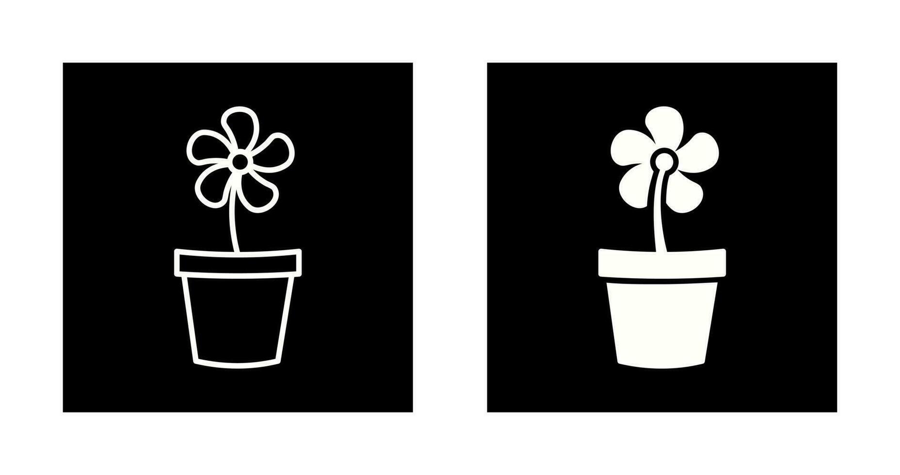 Flower Pot Vector Icon