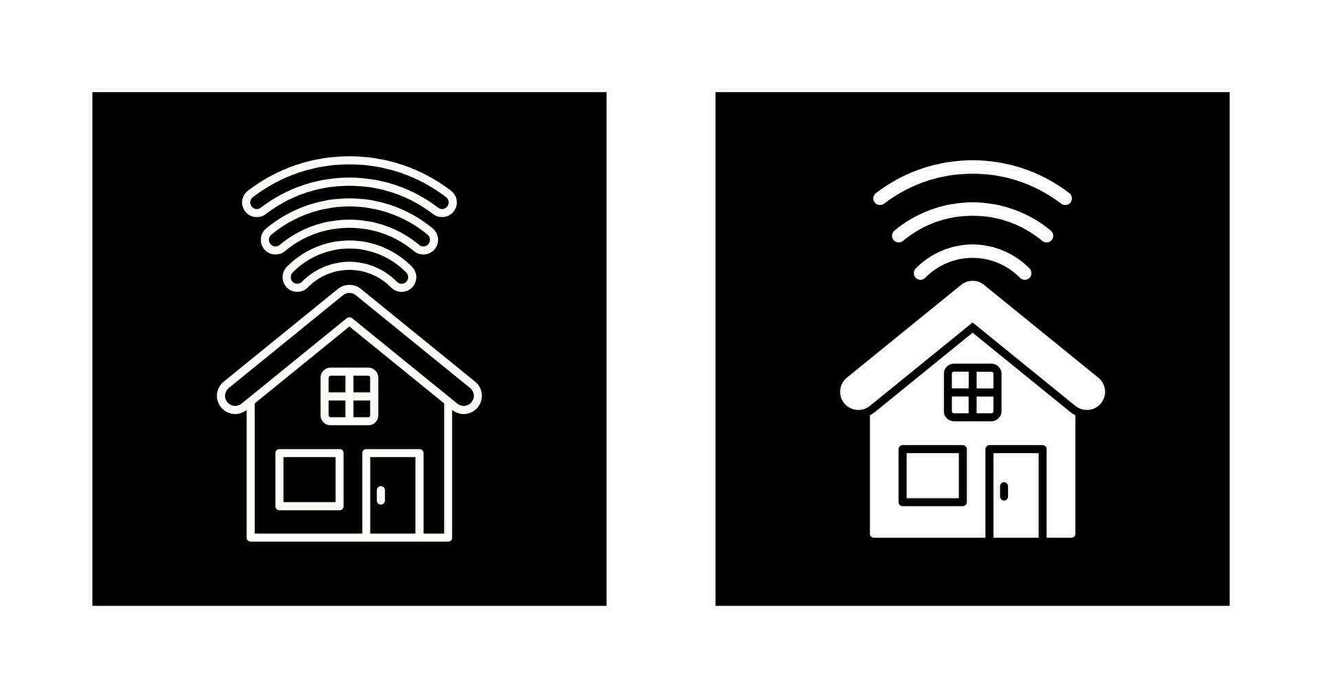 icono de vector de casa inteligente