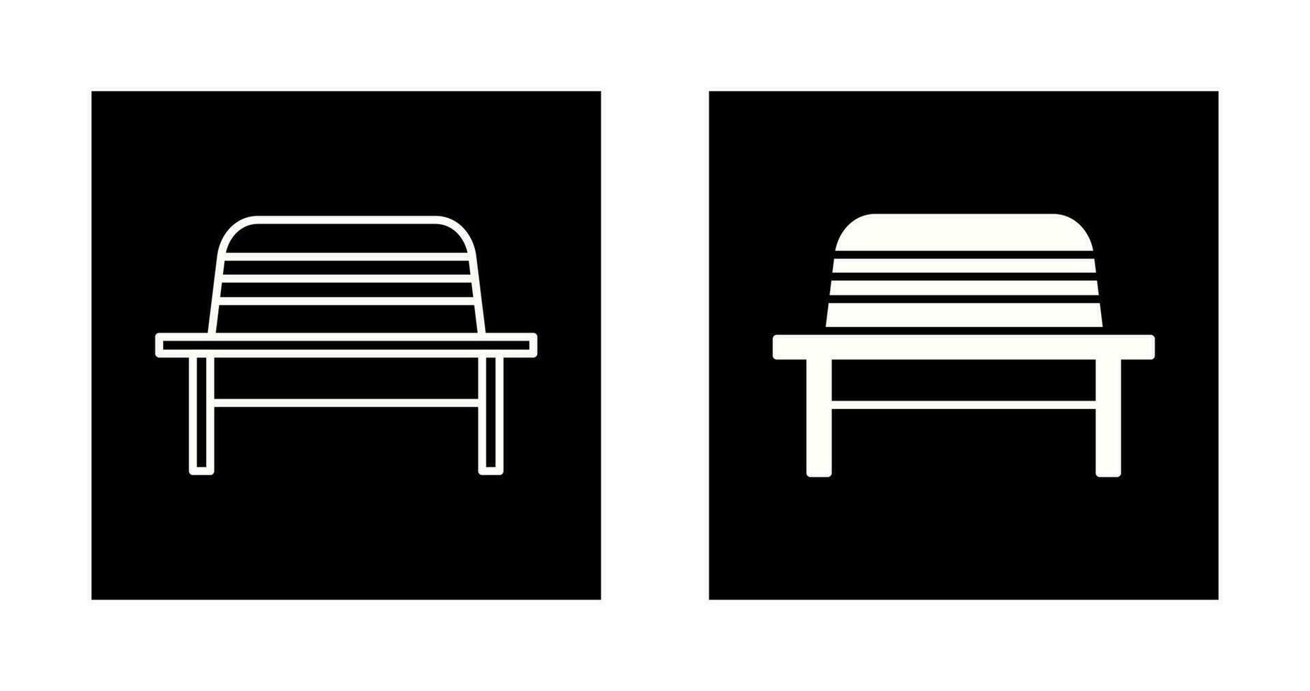 Garden Bench Vector Icon