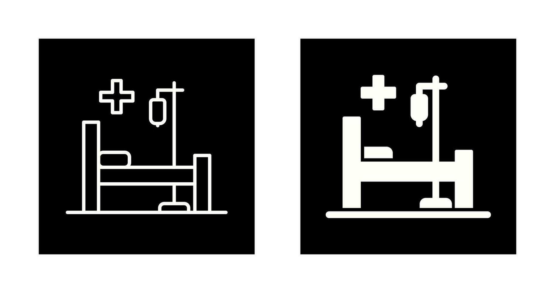 icono de vector de cama