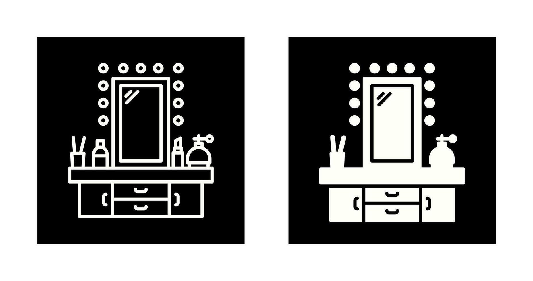 Dressing Table Vector Icon