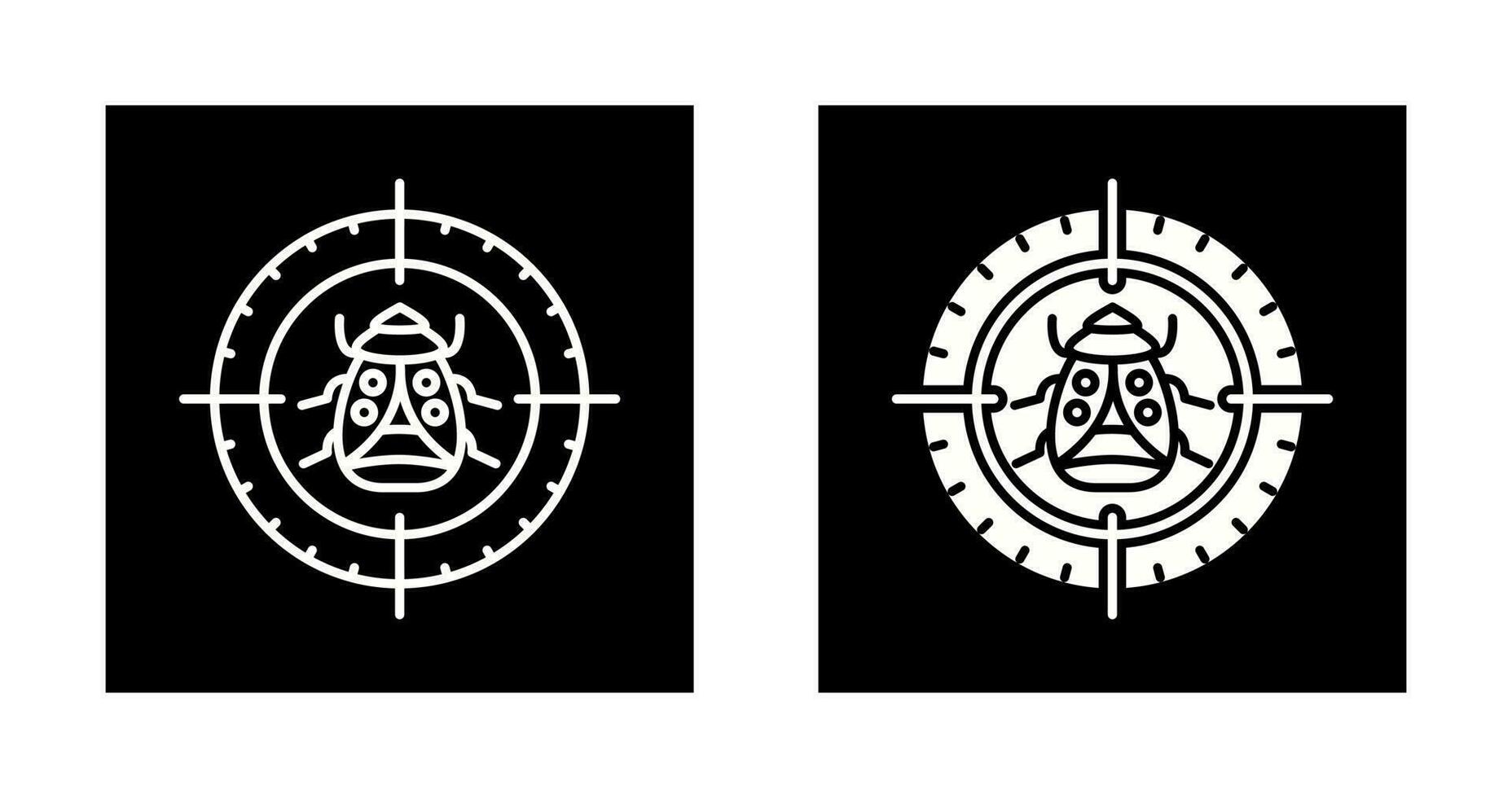 Bug Target Vector Icon