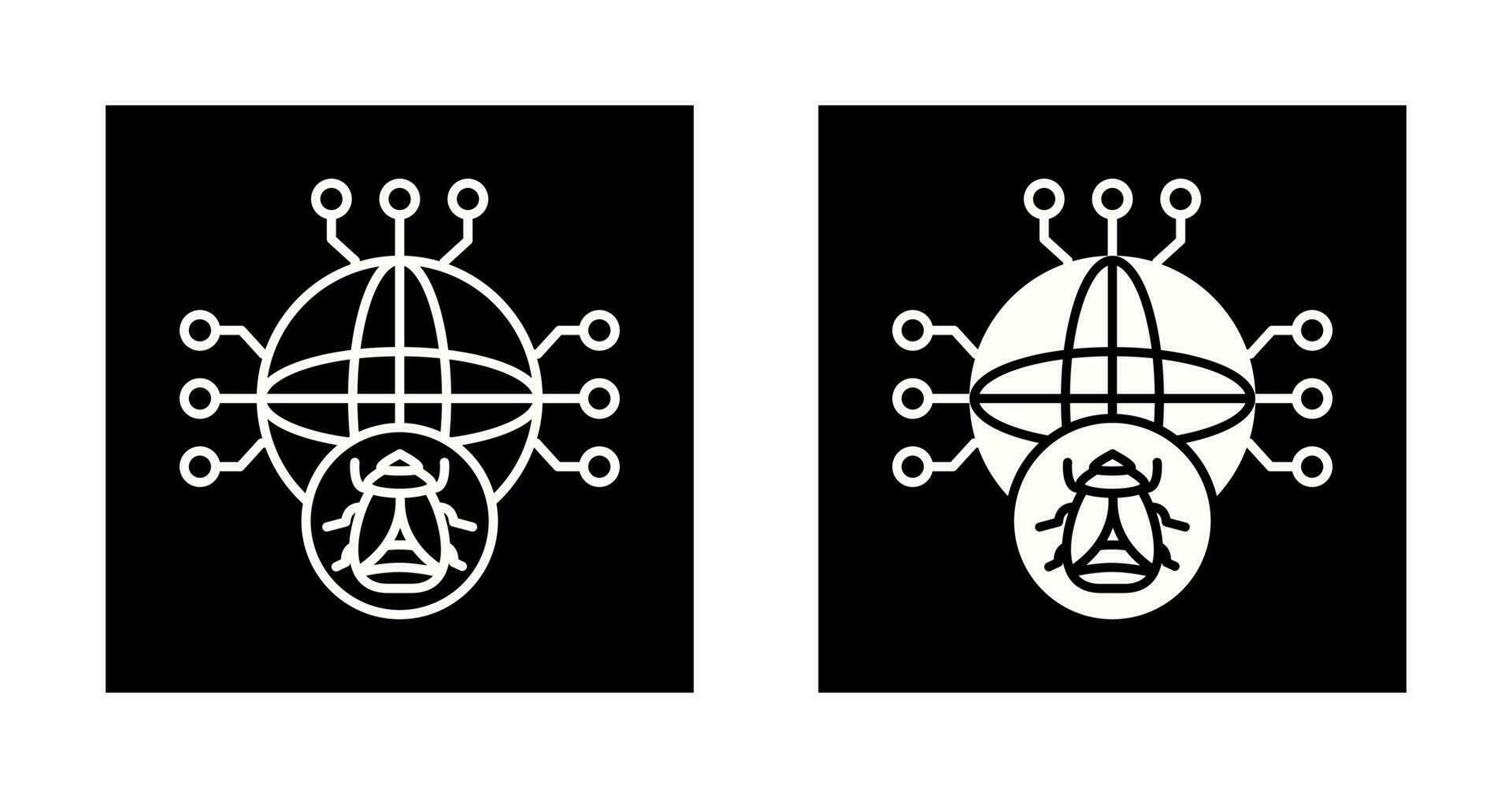 Global Malware Vector Icon