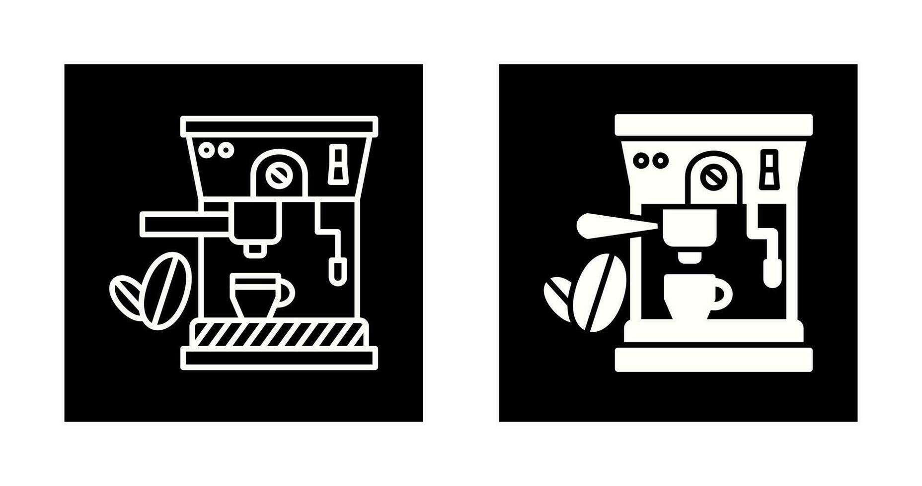 icono de vector de máquina de café