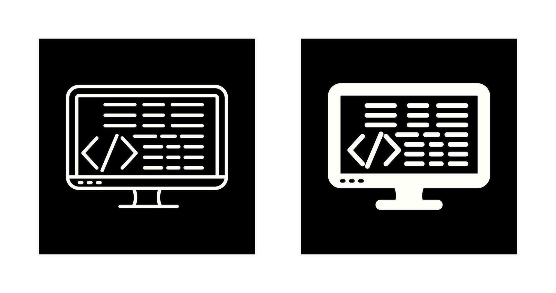 icono de vector de codificación