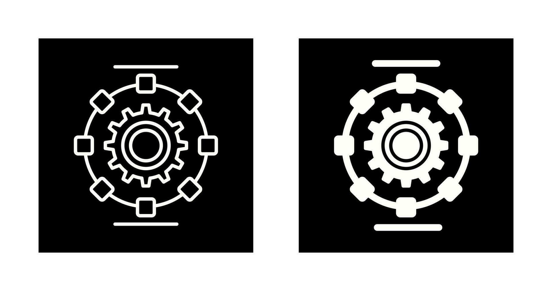 Automated Process Vector Icon