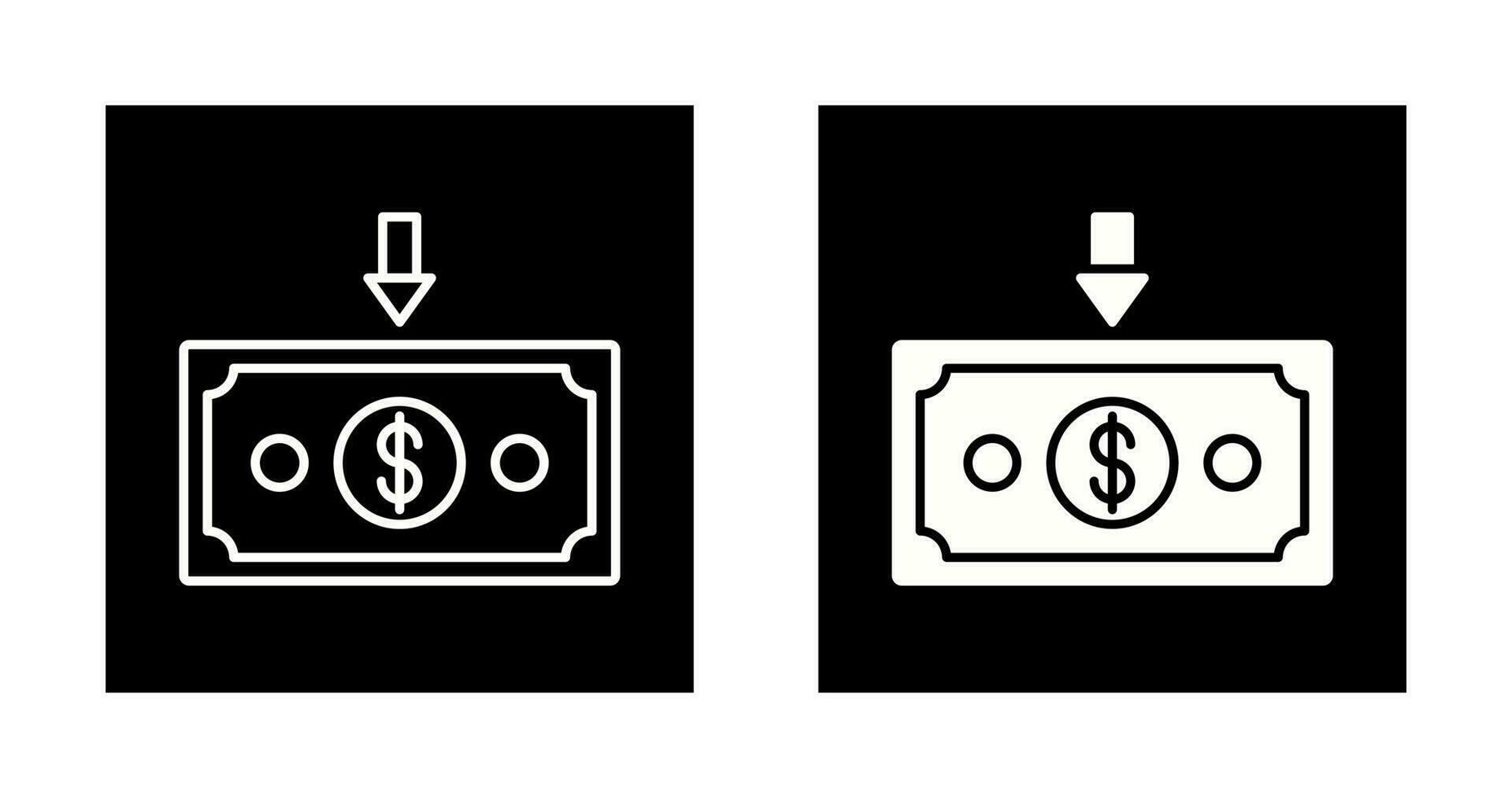Money Down Vector Icon