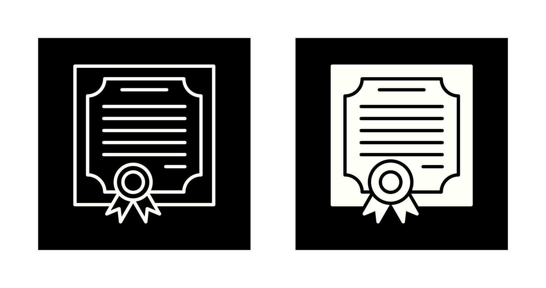 Certificate Vector Icon