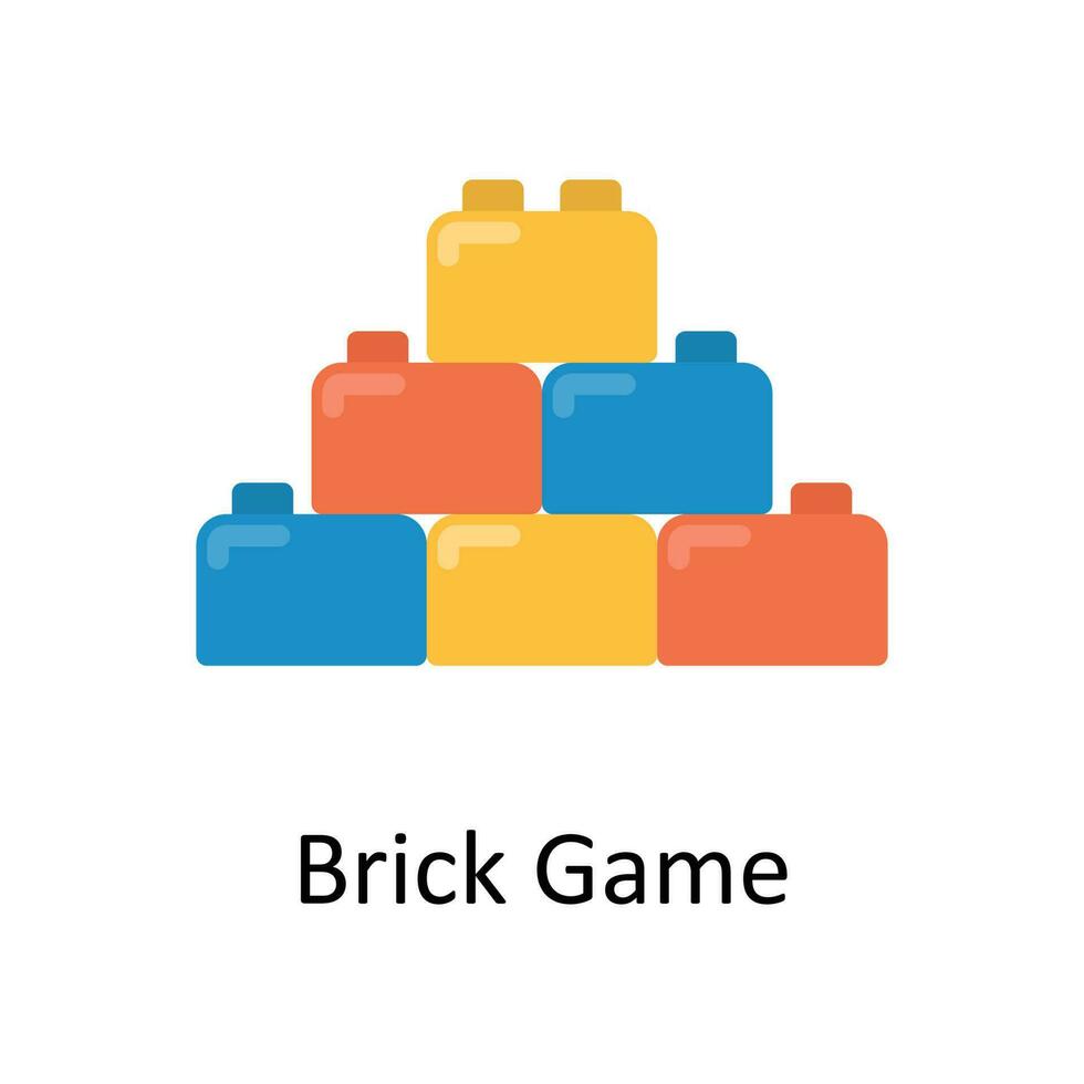 Brick Game Vector  Flat Icon Design illustration. Sports and games  Symbol on White background EPS 10 File