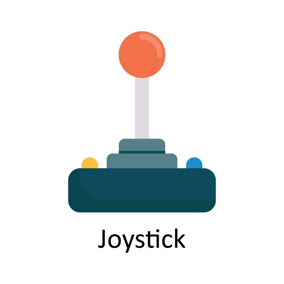 Joystick Vector  Flat Icon Design illustration. Sports and games  Symbol on White background EPS 10 File