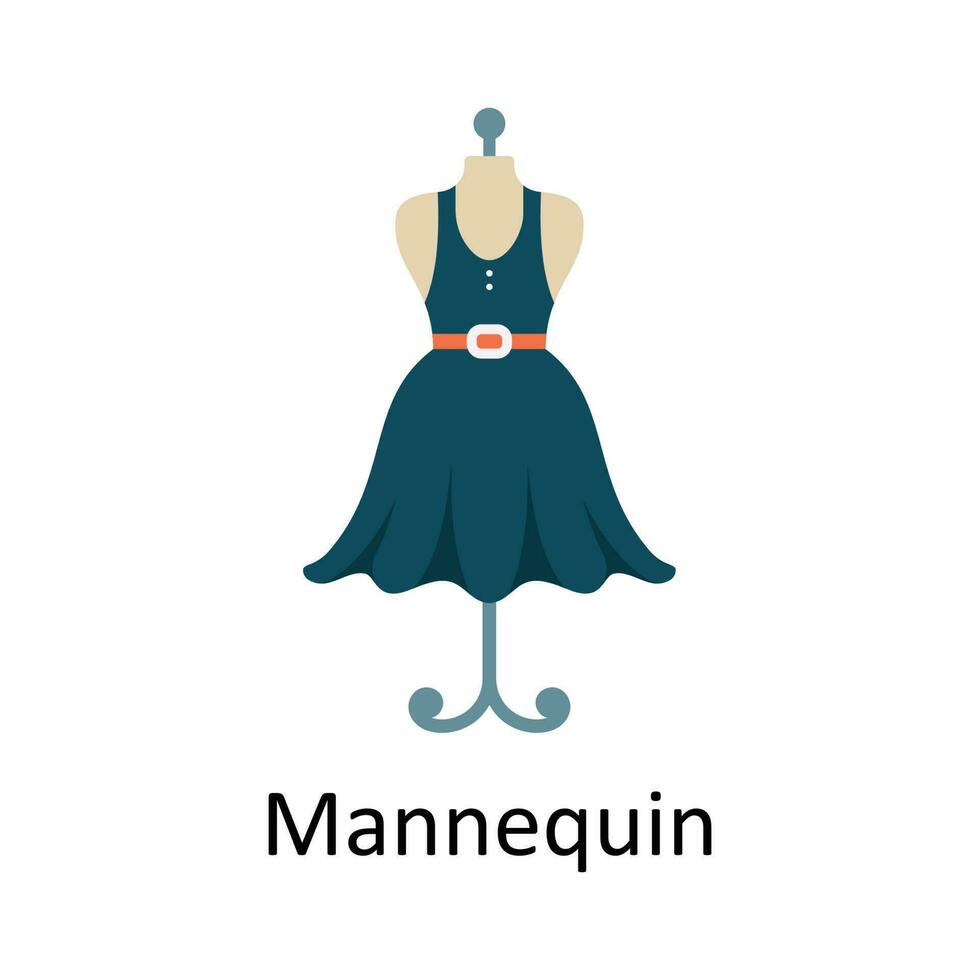 Mannequin Vector  Flat Icon Design illustration. Ecommerce and shopping Symbol on White background EPS 10 File
