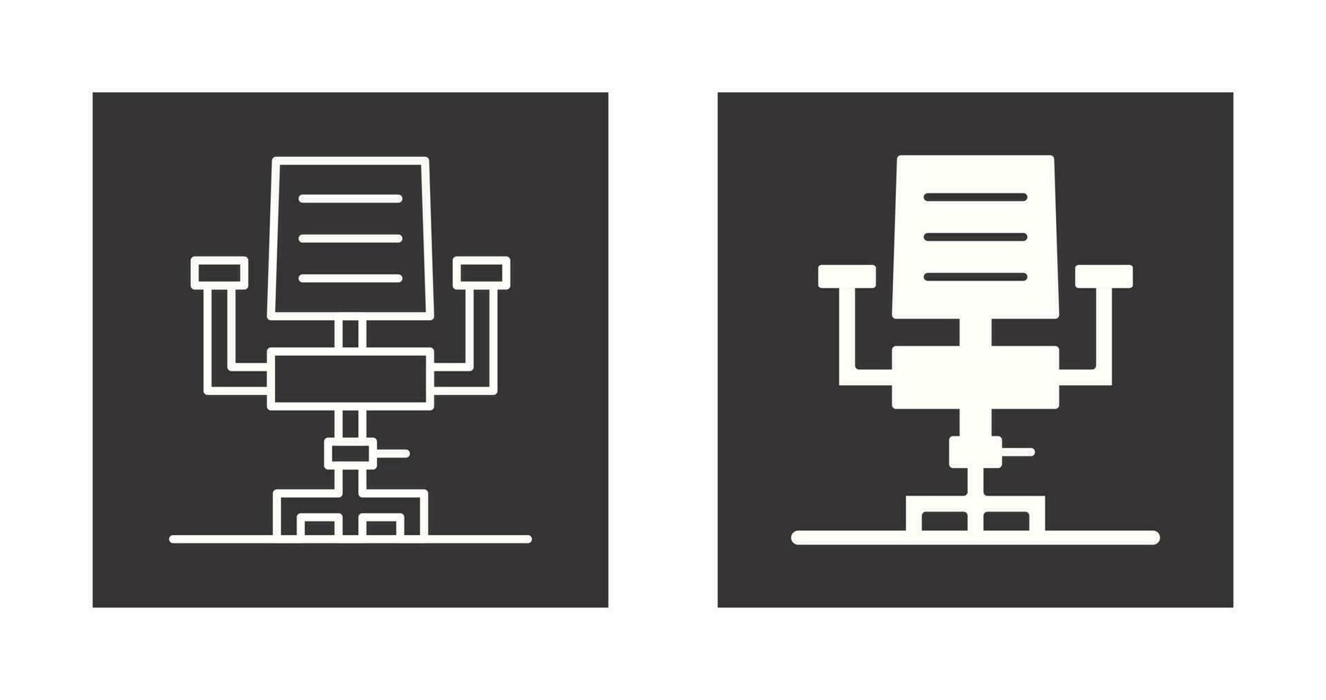 Desk Chair Vector Icon