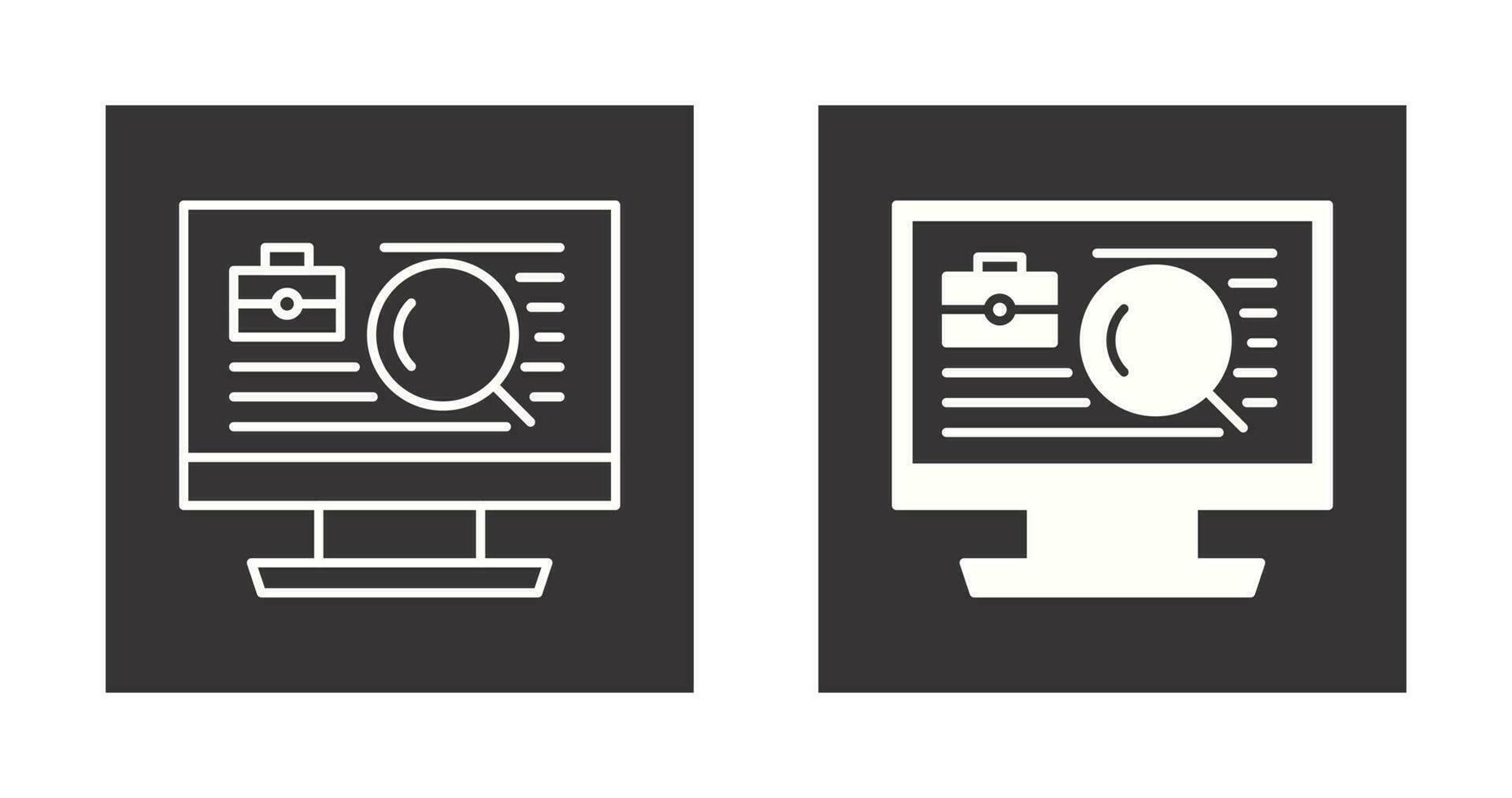 Job Search Vector Icon