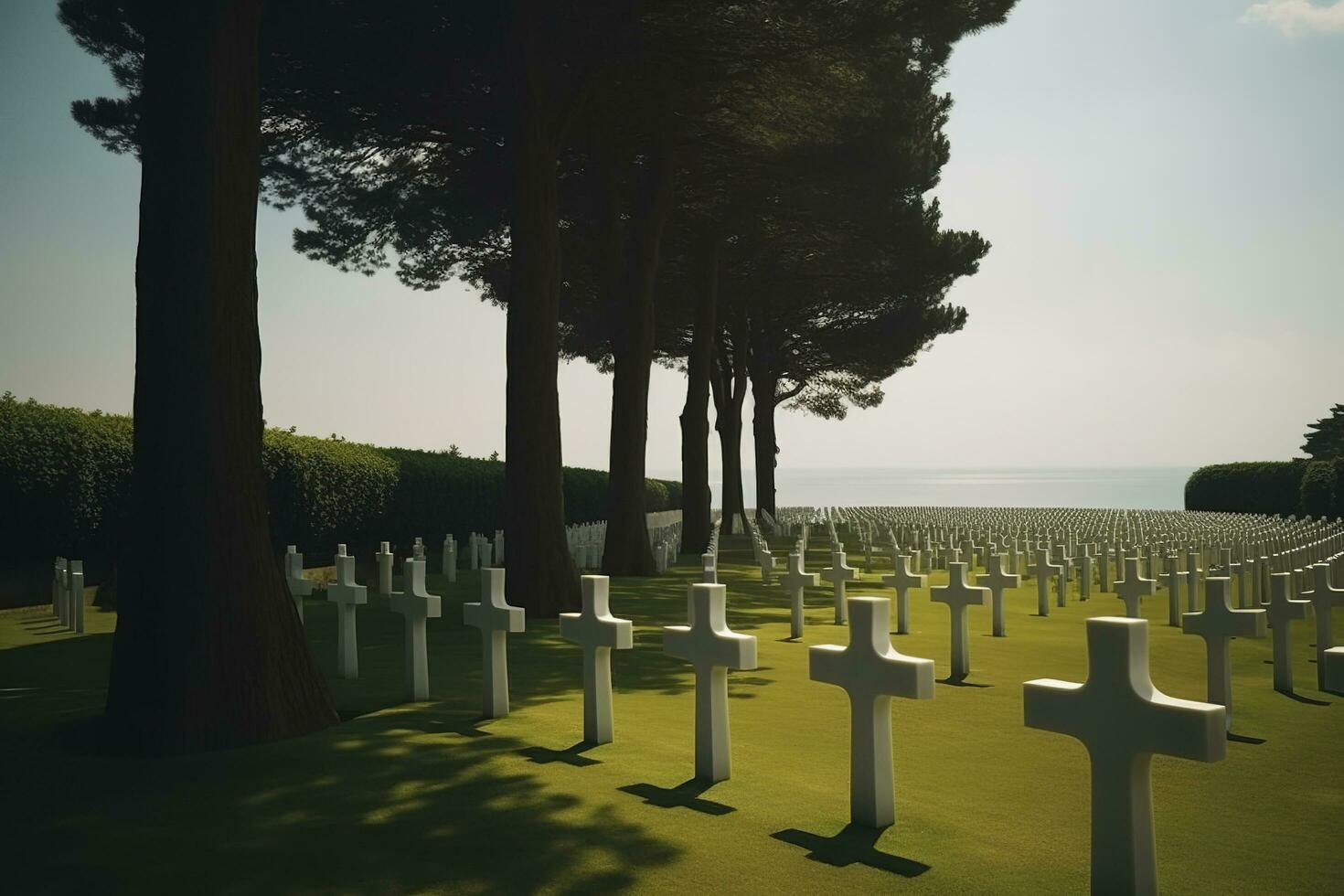 national cemetery, generate ai photo